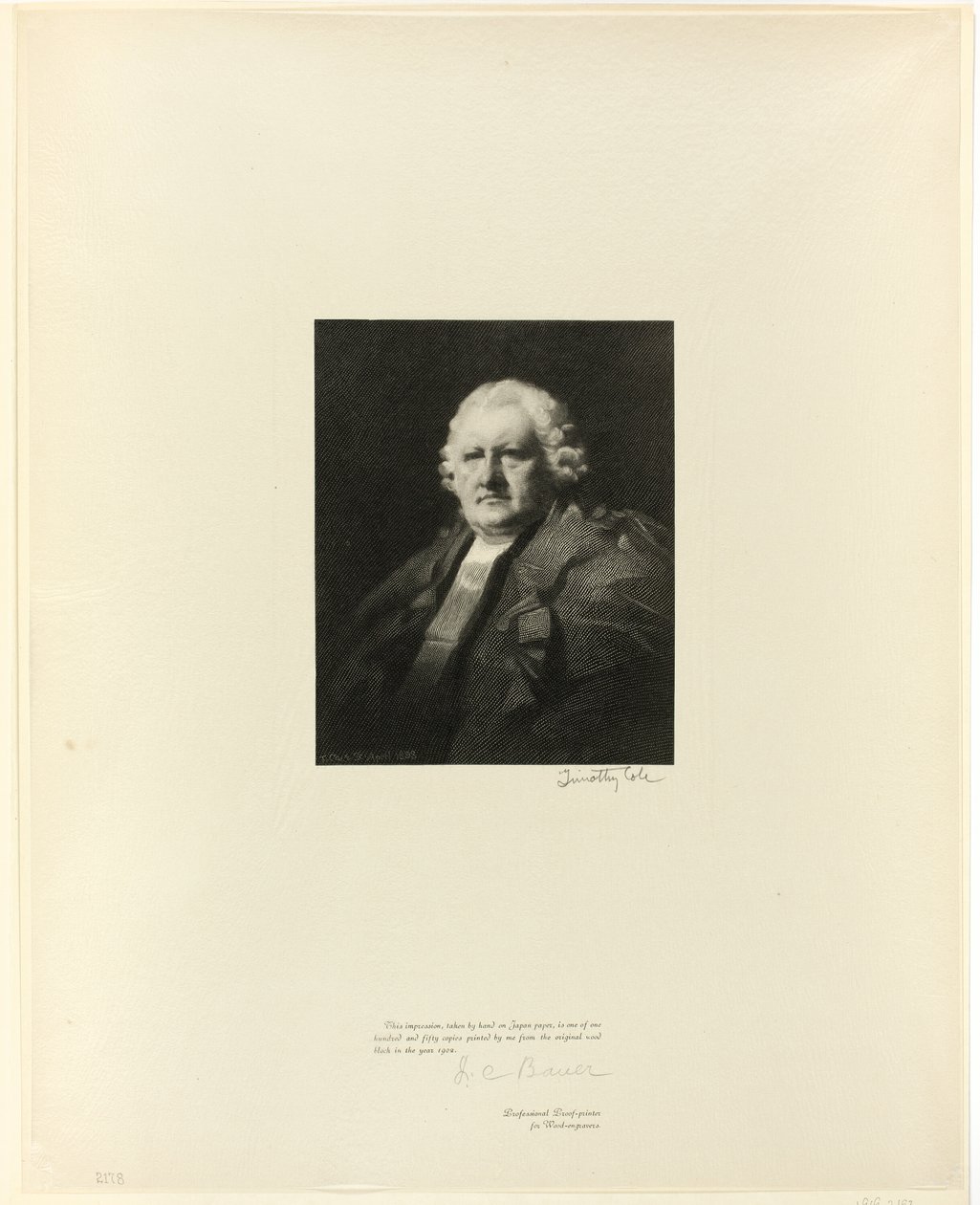 Portrett av Lord Newton, fra Old English Masters av Timothy Cole