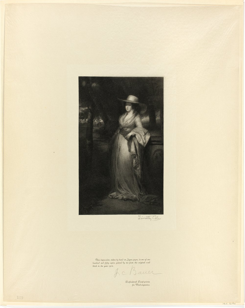 Portrait of a Lady, fra Old English Masters av Timothy Cole