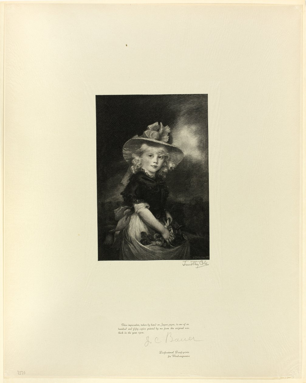 Prinsesse Sophia, datter av George III, fra Old English Masters av Timothy Cole