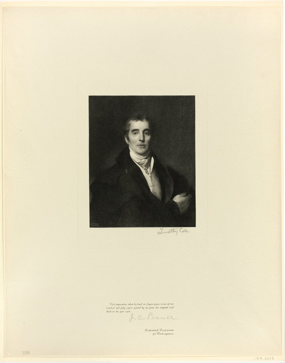 The Duke of Wellington, fra Old English Masters av Timothy Cole