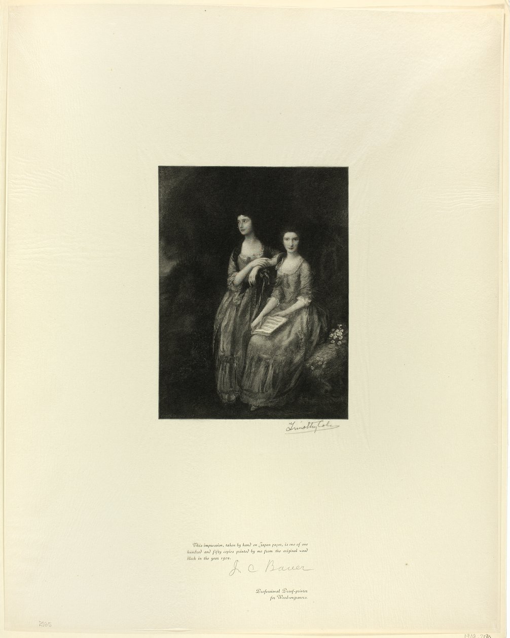 The Sisters: Mrs. Sheridan og Mrs. Tickell, fra Old English Masters av Timothy Cole