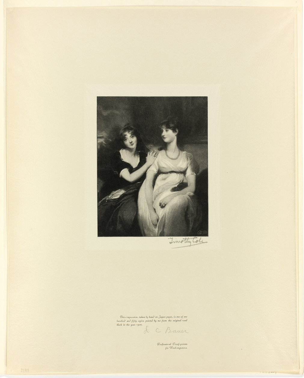 The Sisters, fra Old English Masters av Timothy Cole