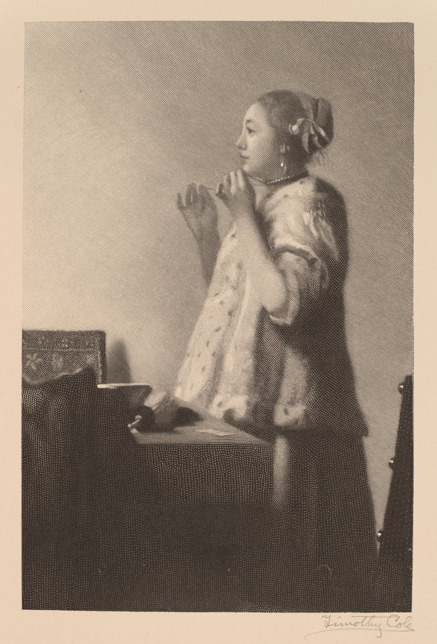 Perlekjedet av Timothy Cole after Johannes Vermeer