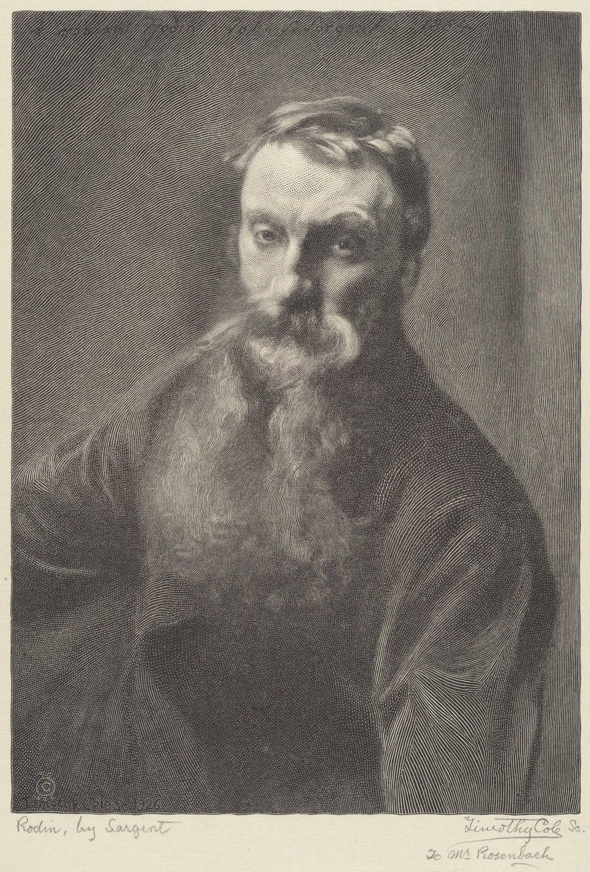 Rodin av Timothy Cole after John Singer Sargent