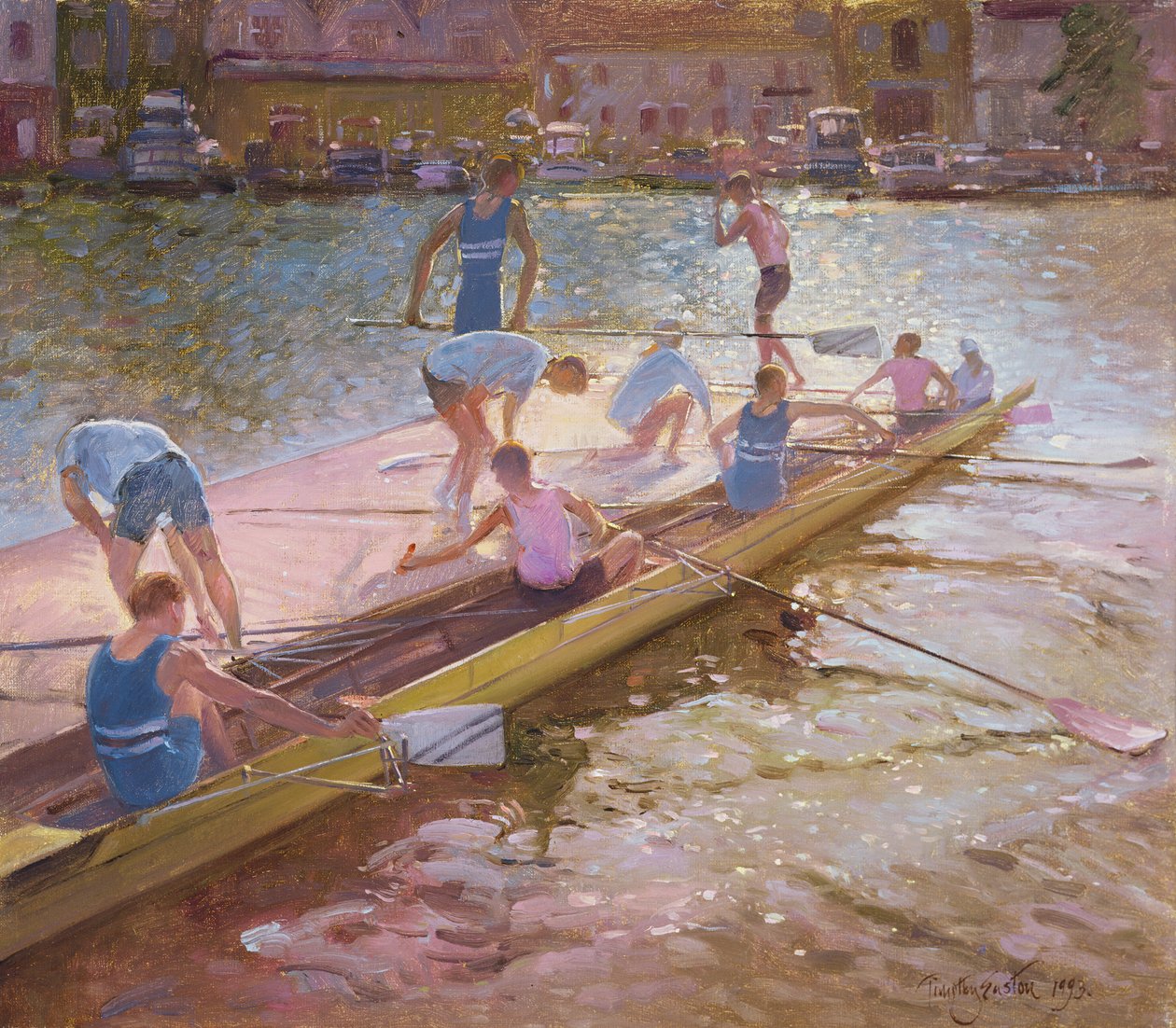 Ved flåten, Henley, 1993 av Timothy Easton
