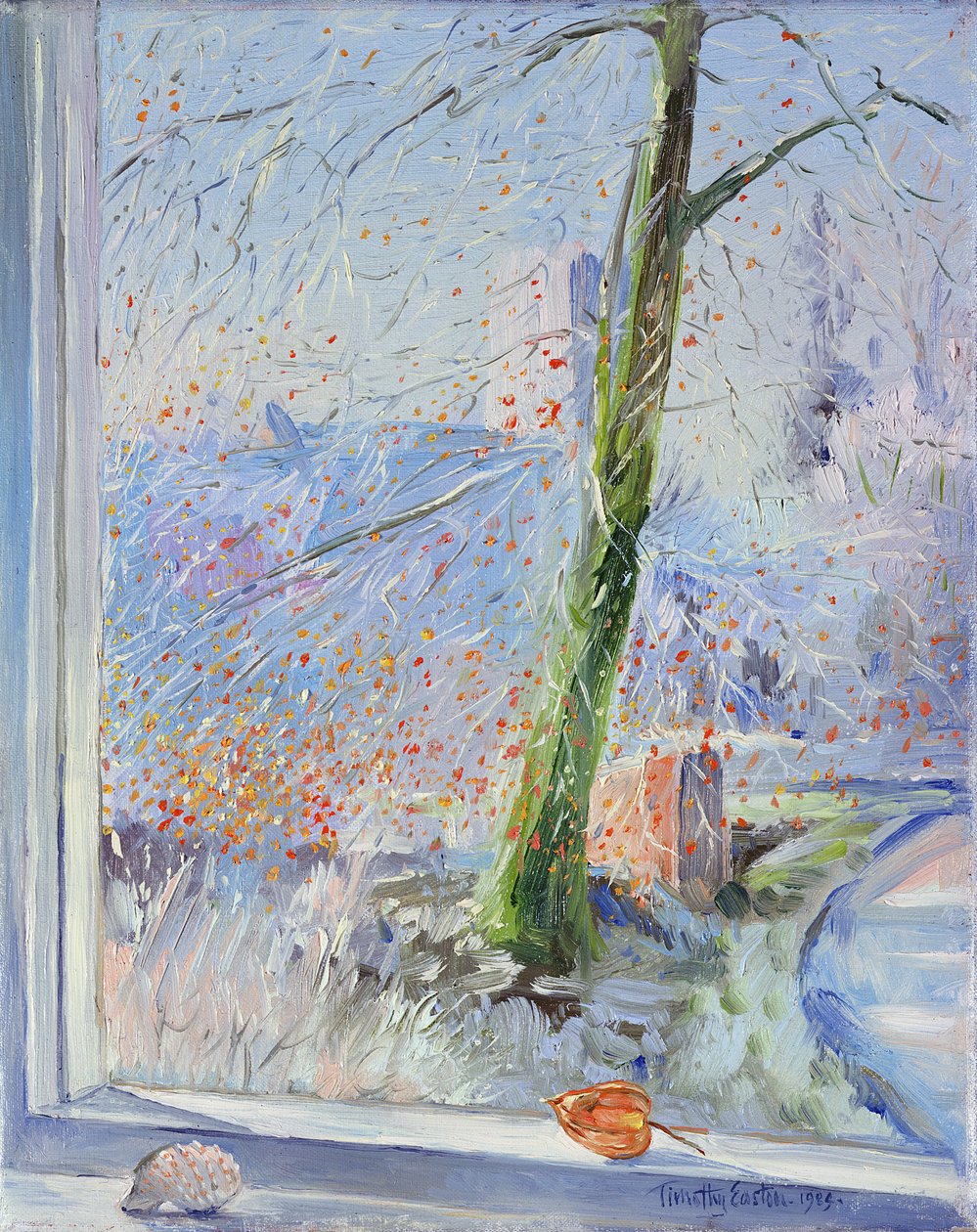 Beech Tree and Haw Frost, 1989 av Timothy Easton