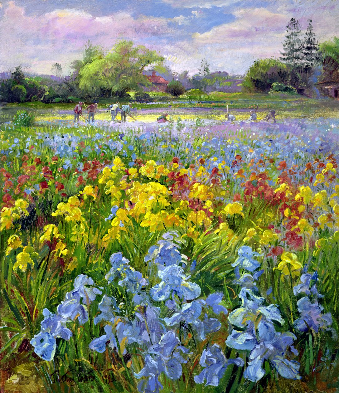 Hoeing Team og Iris Fields av Timothy Easton
