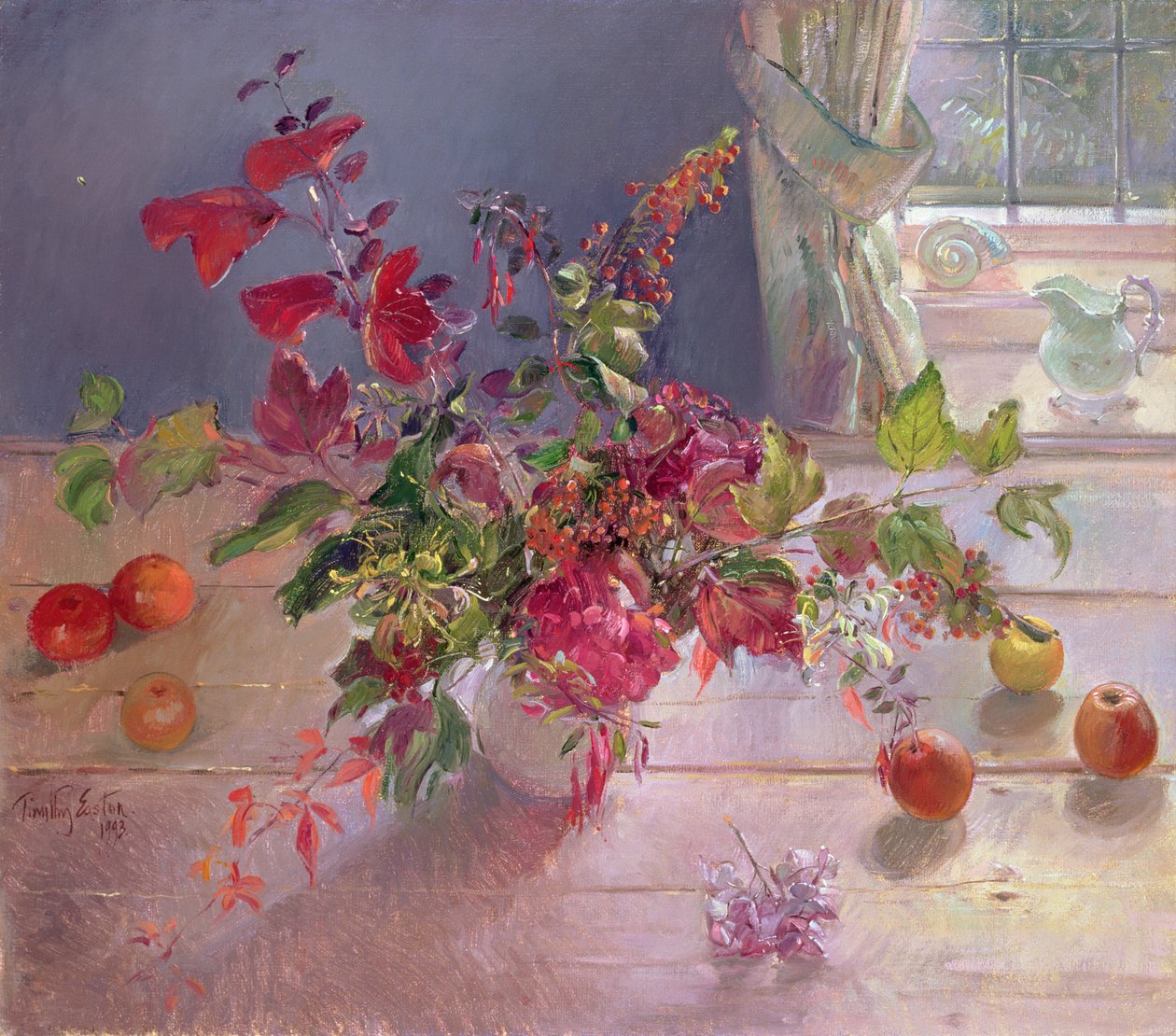 Honeysuckle and Berries, 1993 av Timothy Easton