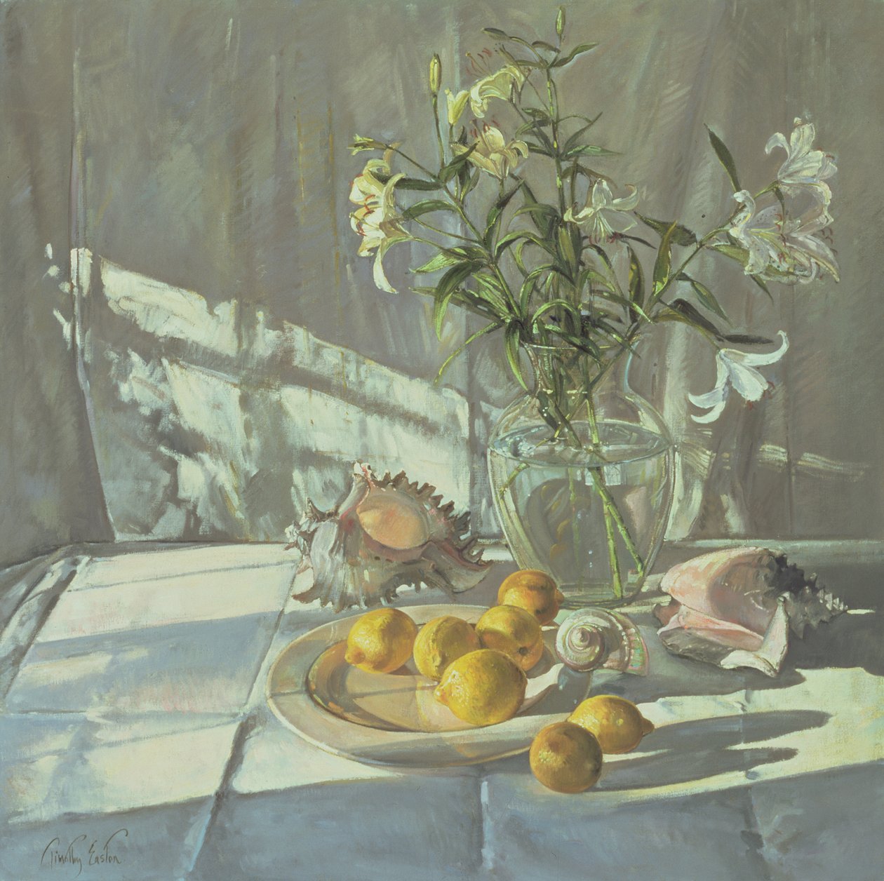 Refleksjoner og skygger (olje på lerret) av Timothy Easton