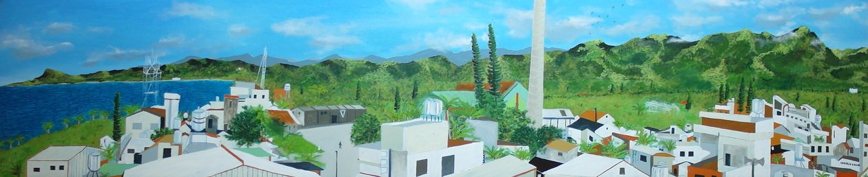 Dulan fra Dulan 98 rooftop, 2010, olje på lerret av Timothy Nathan Joel