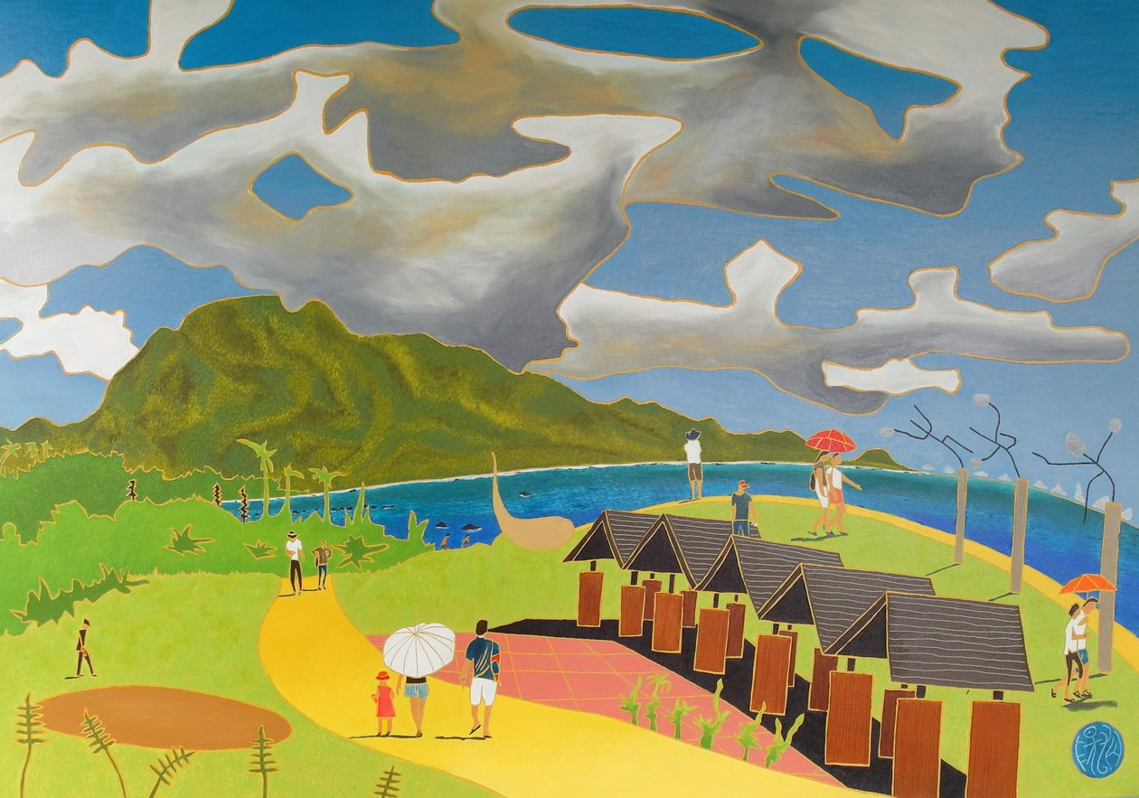 Veien hjem, Taitung, 2014, olje på lerret av Timothy Nathan Joel