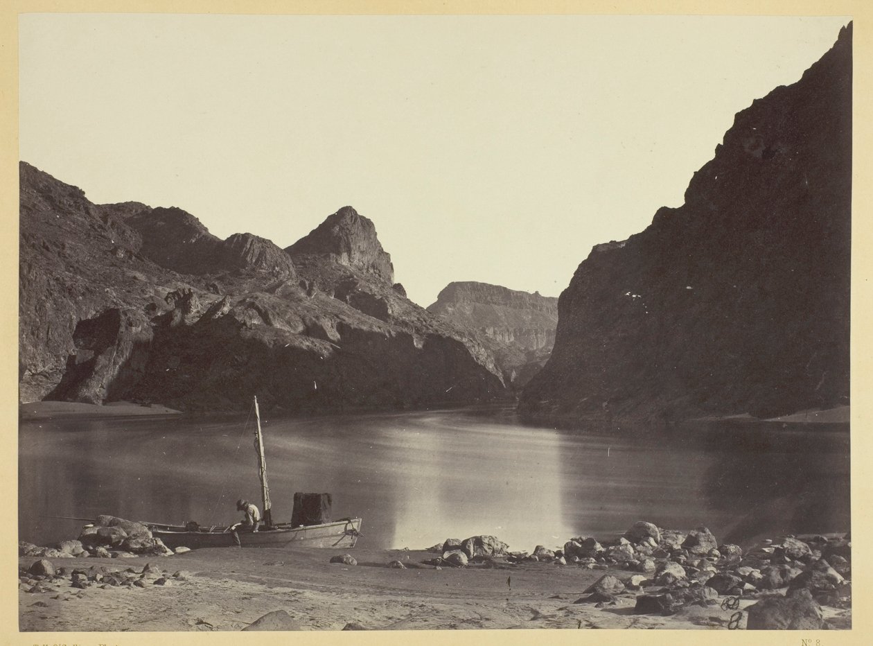Black Cañon, Colorado River, fra Camp 8, sett ovenfra av Timothy O