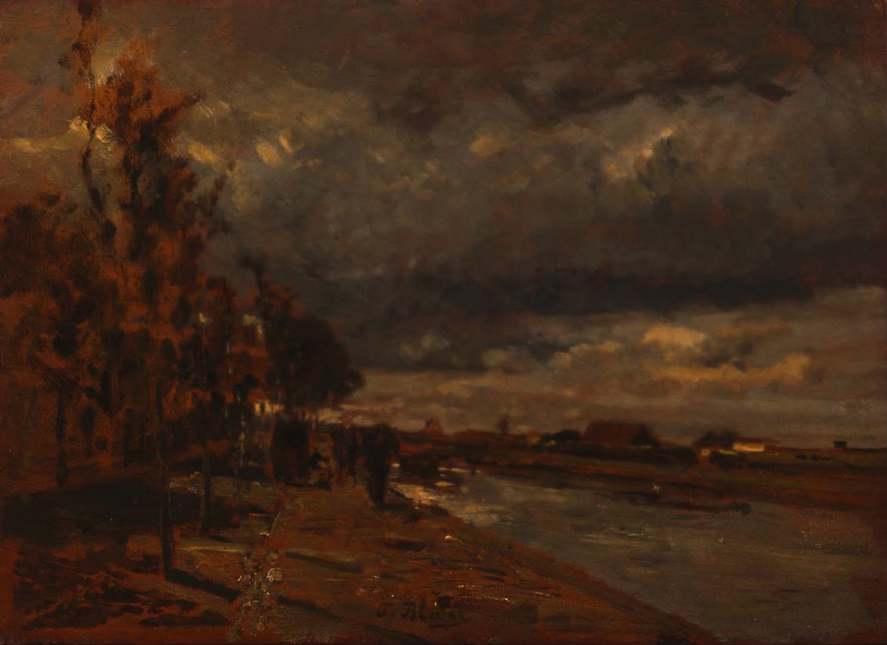 Kanal i Holland, 1885 av Tina Blau