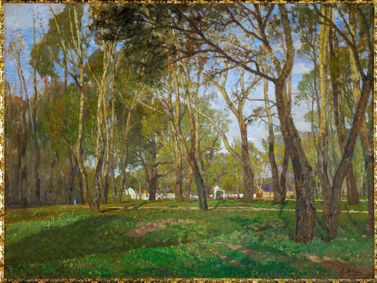Praterhagene i Wien (olje på lerret) av Tina Blau