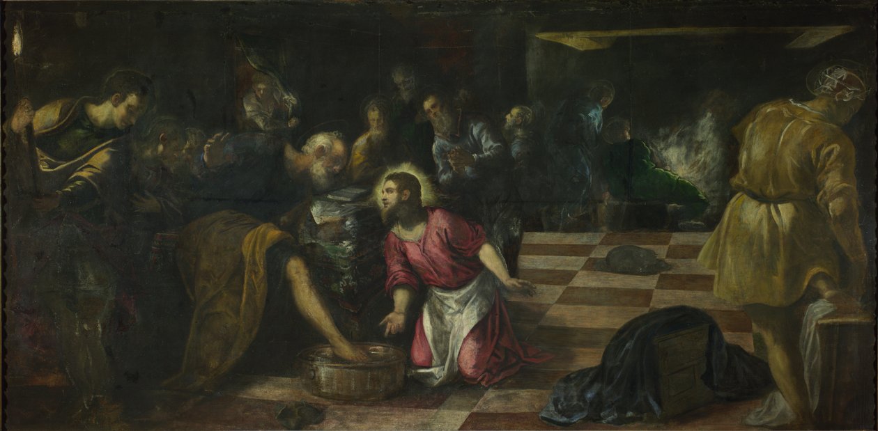 Kristus som vasker disiplenes føtter av Tintoretto