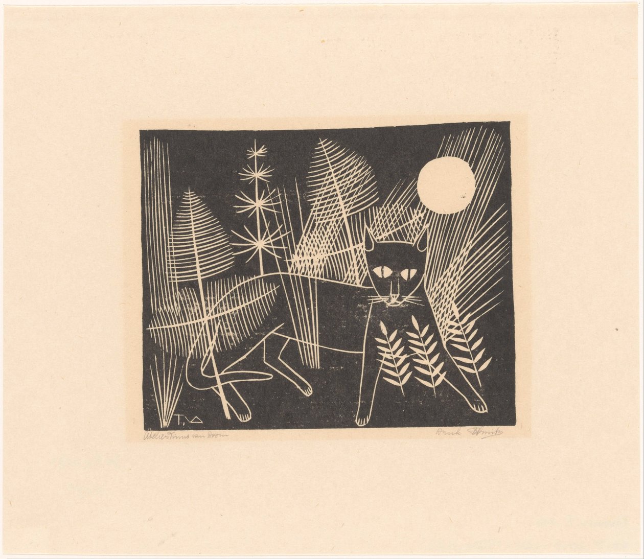 Jeroen på jakt av Tinus van Doorn (signed by artist)