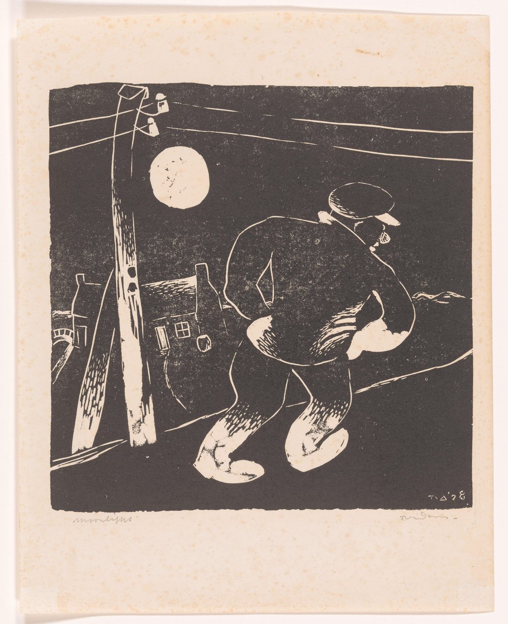 Moonlight (original tittel på objekt) av Tinus van Doorn (signed by artist)