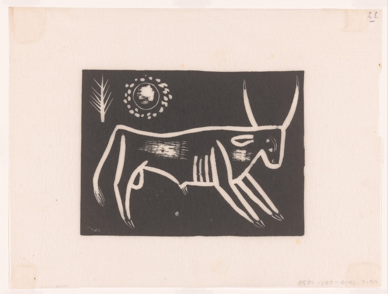 Stier av Tinus van Doorn (signed by artist)