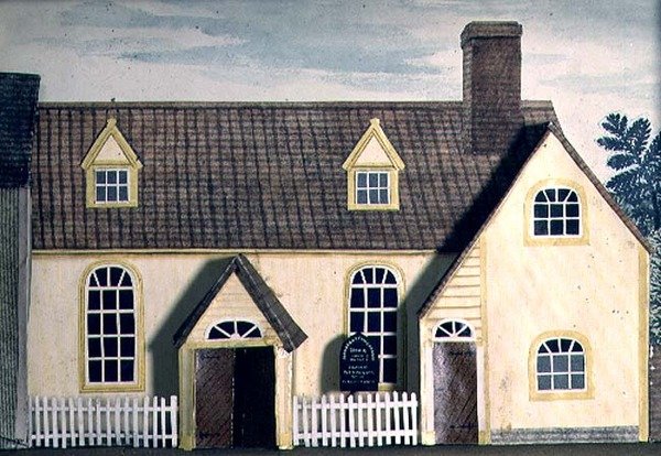 Modell av et kapell, Halstead Congregate Church, Essex av Tirzah Ravilious