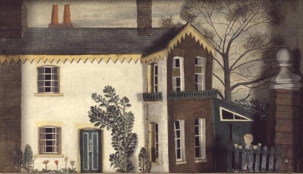 Modell av et hus av Tirzah Ravilious