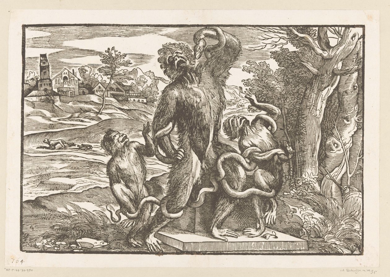 Karikatur på Laocoön-gruppen av Titiaan