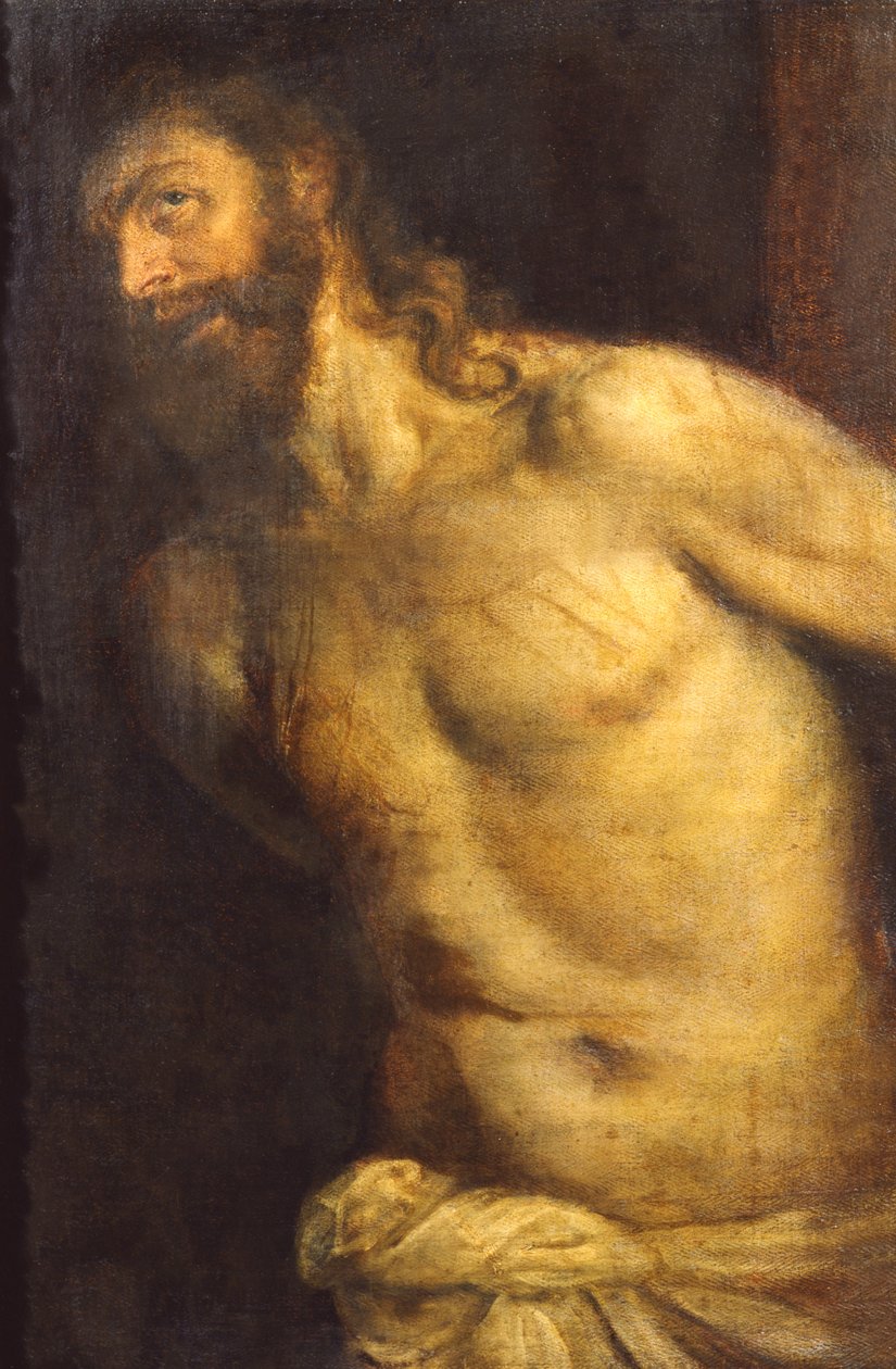 Kristus Flagelert, ca. 1560 av Tiziano Vecelli