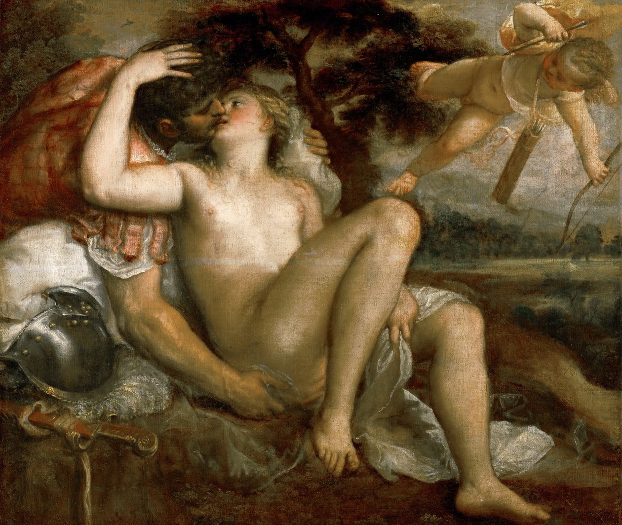 Mars, Venus og Amor av Tiziano Vecelli