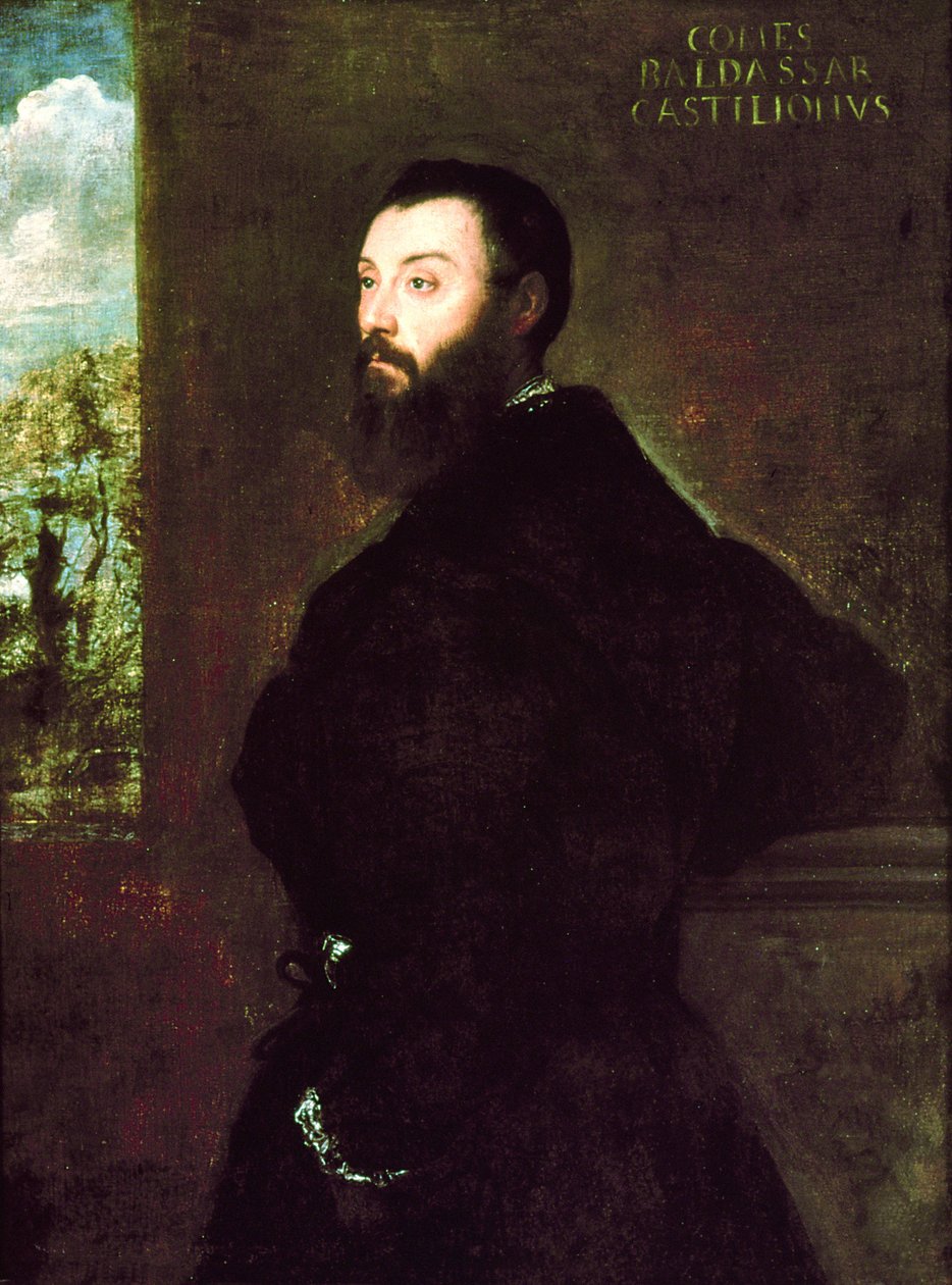 Portrett av Baldassare Castiglione (1478-1529) 1523 av Tiziano Vecelli