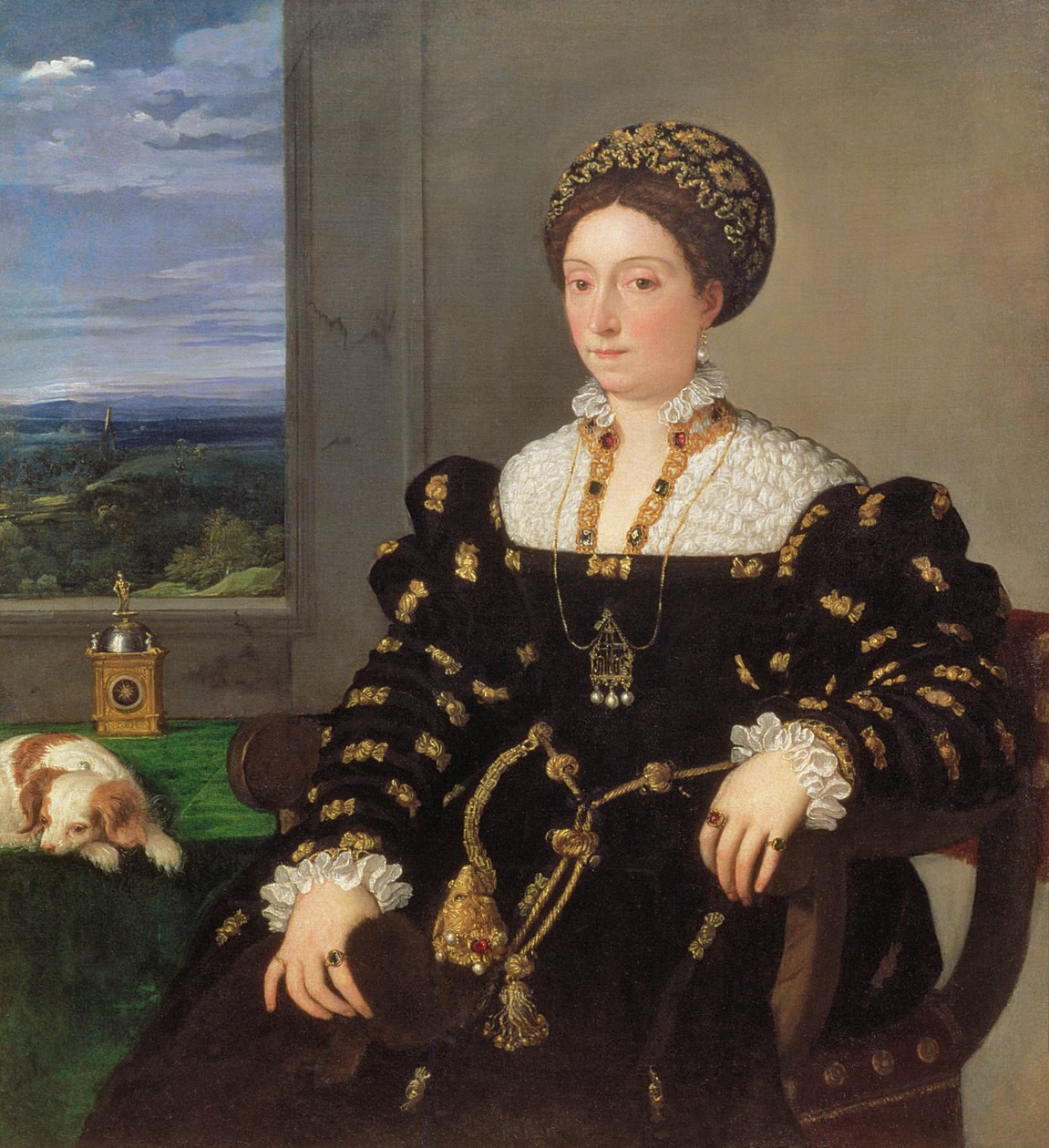 Portrett av Eleonora Gonzaga della Rovere, 1536 av Tiziano Vecelli