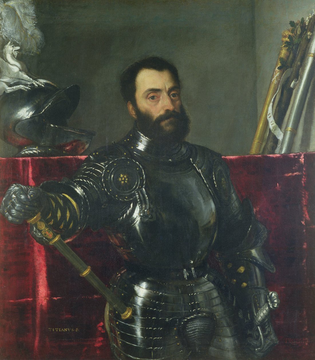 Portrett av Francesco Maria Della Rovere, hertugen av Urbino av Tiziano Vecelli