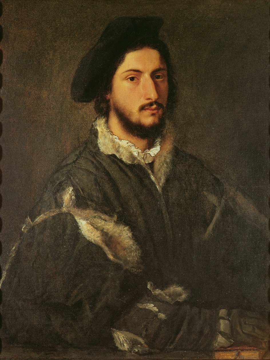 Portrett av Vincenzo Mosti, ca. 1520 av Tiziano Vecelli