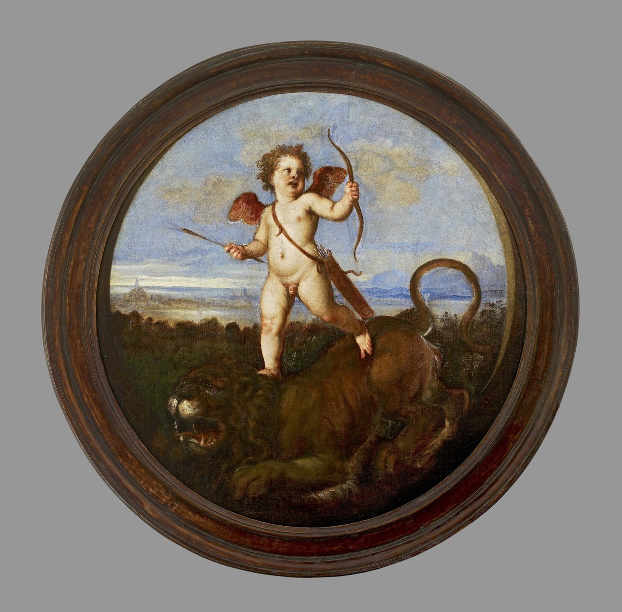 Kjærlighetens triumf, ca. 1545 (olje på lerret, montert på panel) av Tiziano Vecelli