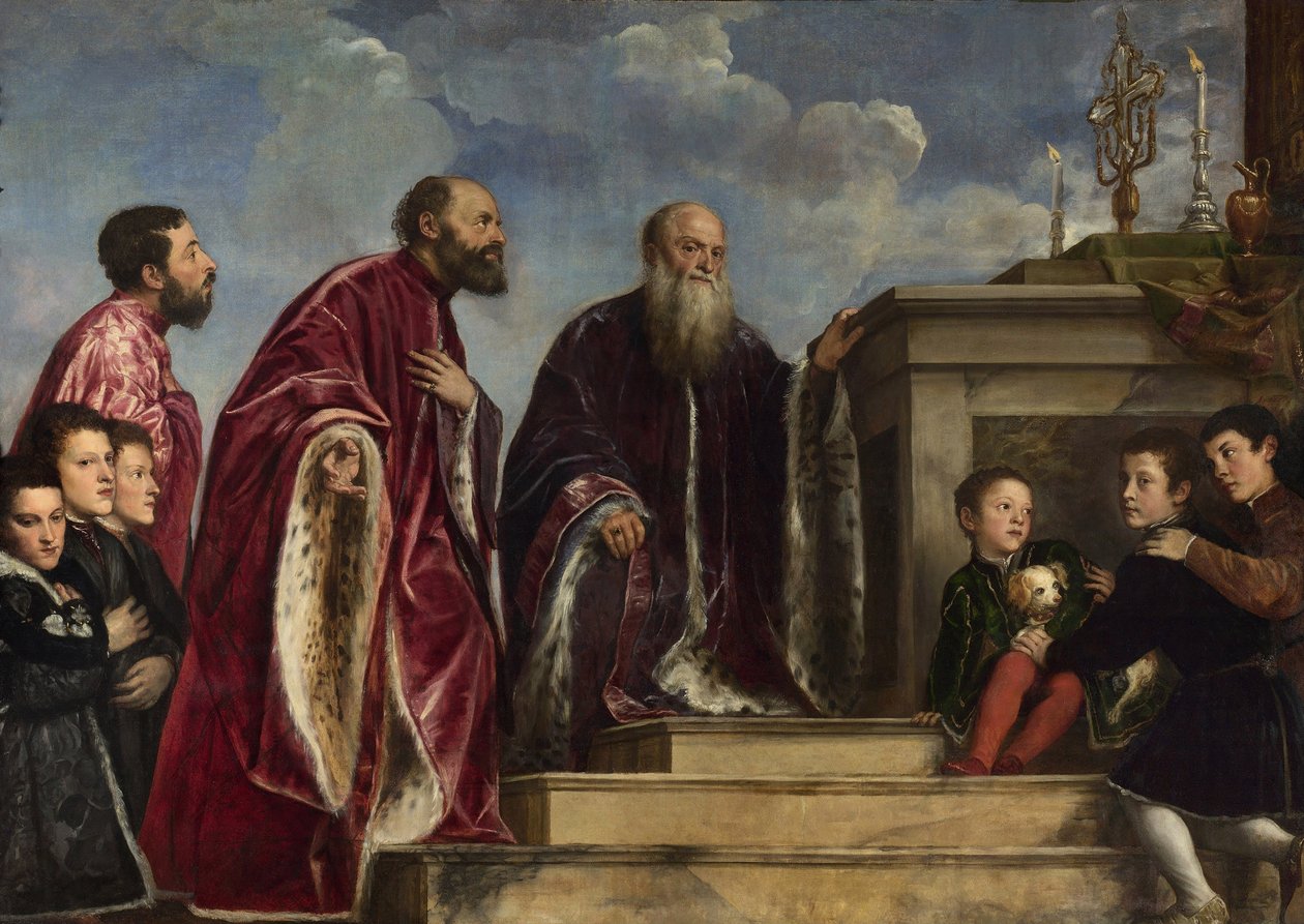 Vendramin-familien, 1543-47 av Tiziano Vecelli