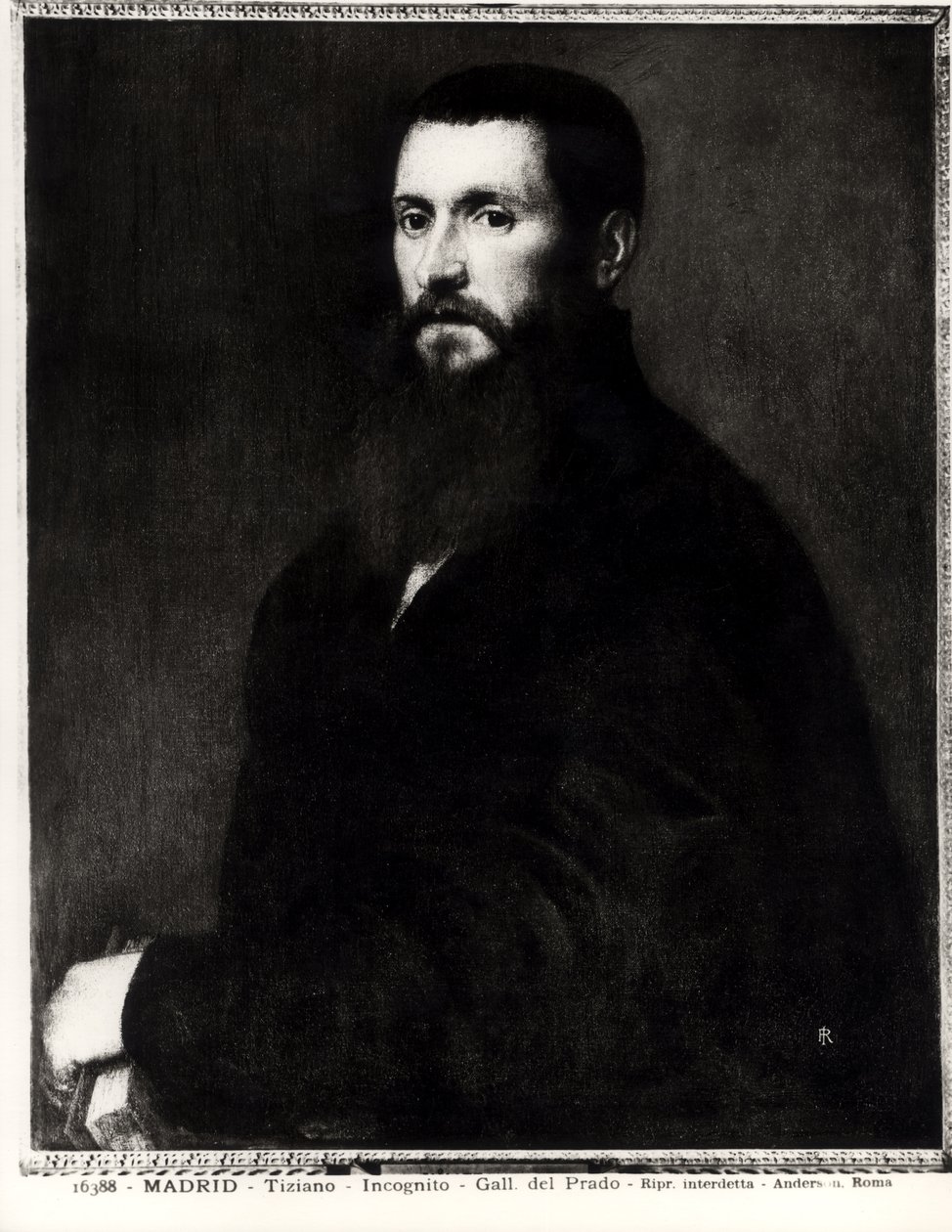 Portrett av en ukjent mann av Tiziano Vecelli