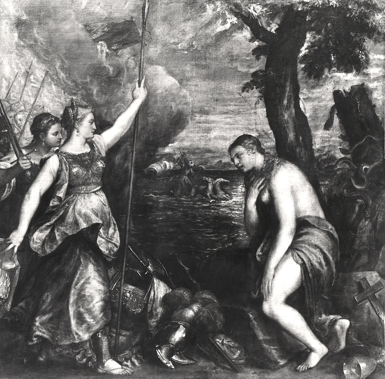 Religion støttet av Spania, 1572-75 av Tiziano Vecelli