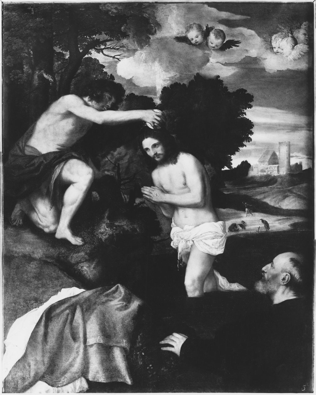 Kristi dåp, ca. 1512 av Tiziano Vecelli