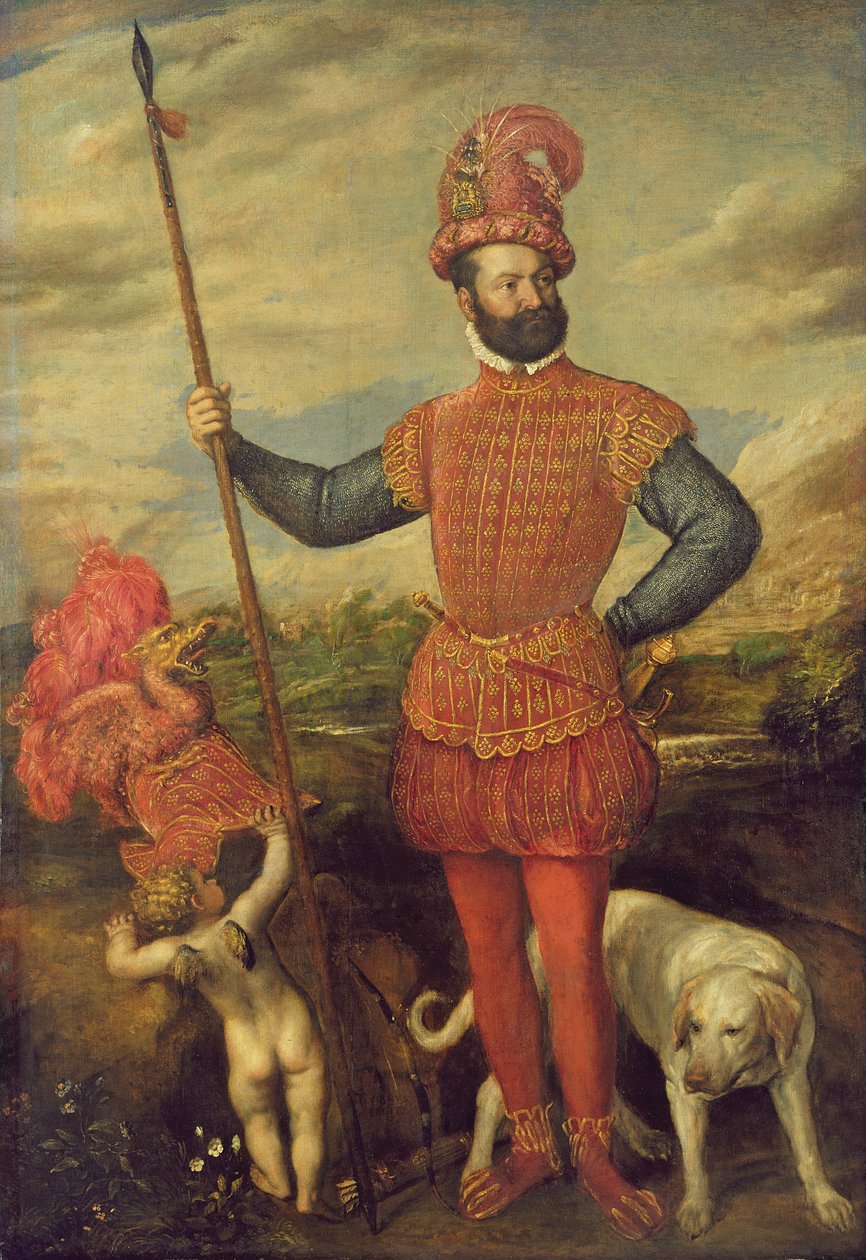 Portrett av en italiensk adelsmann av Tiziano Vecelli