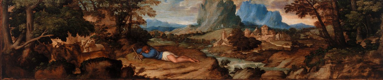 Sovende gjeter av Titian (Tiziano Vecellio)