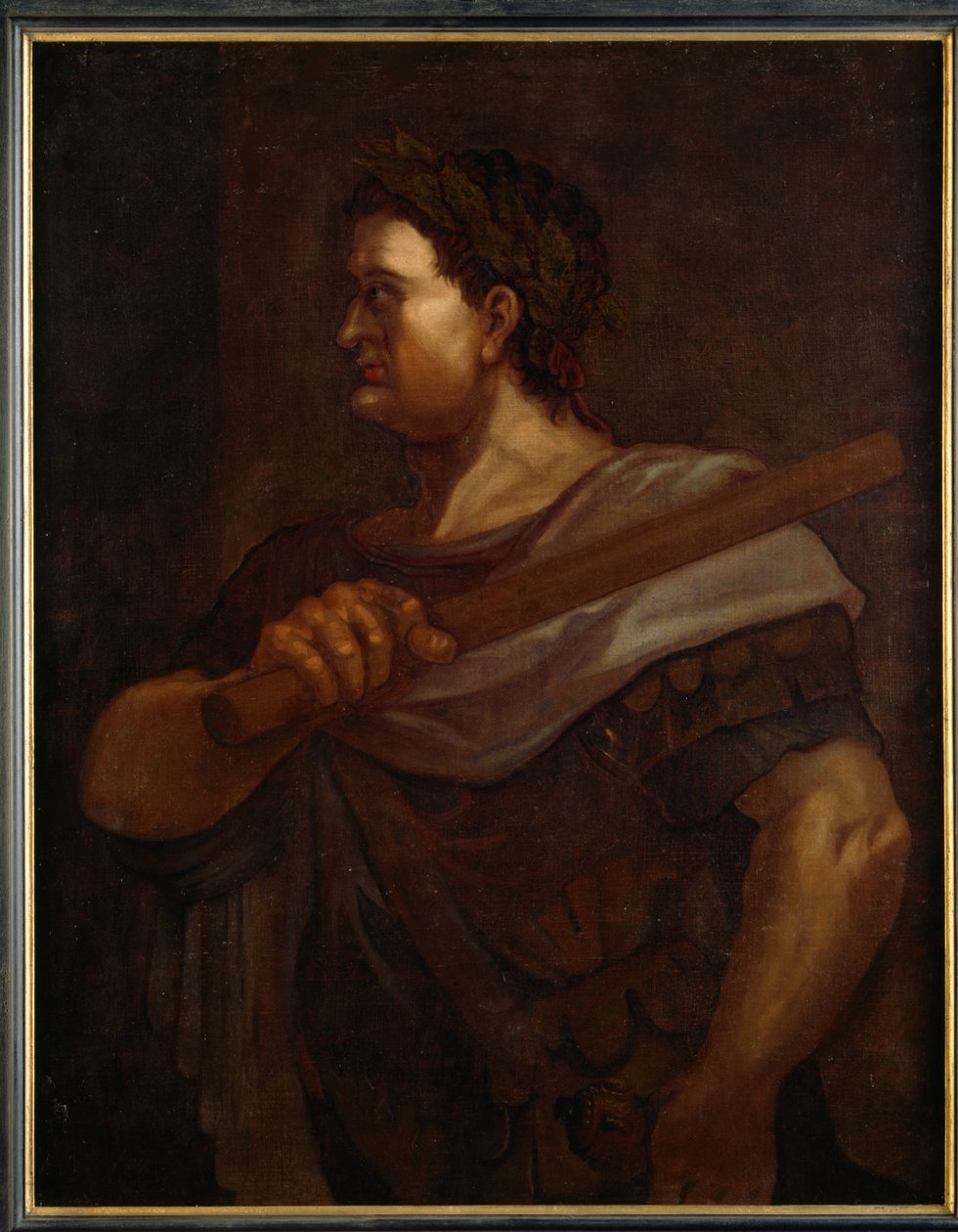 Flavius Domitian (olje på lerret) av Titian (c.1488 1576) (after)