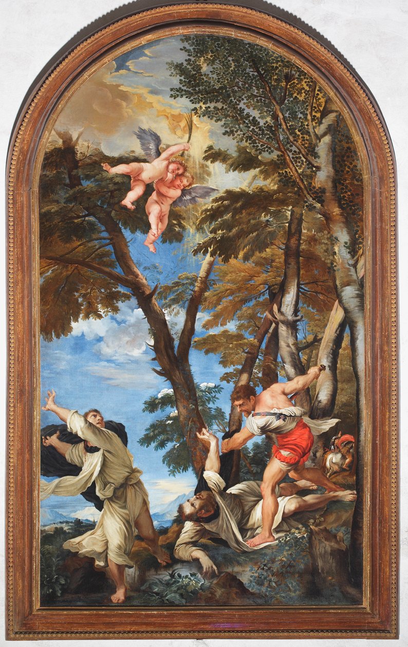 Martyrium av St Peter av Verona (maleri) av Titian (c.1488 1576) (after)