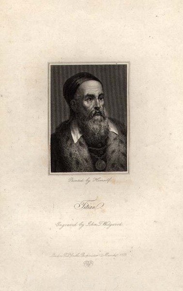 Portrett av Titian, gravert av John T. Wedgwood av Titian (c.1488 1576) (after)