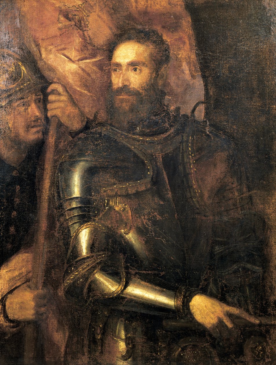 Portrett av Pierluigi Farnese med armatur, av Titian av Titian (c.1488 1576)