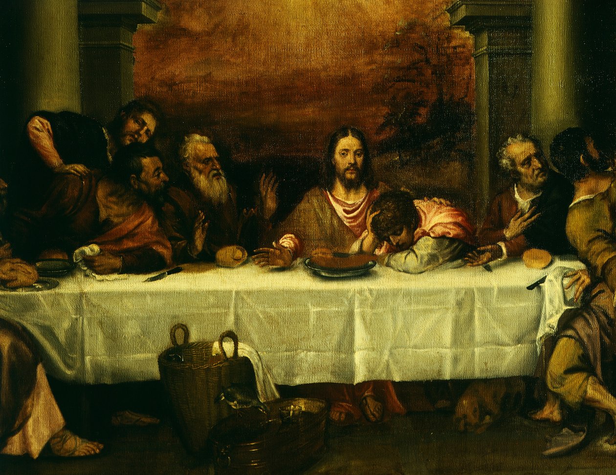 Nattverden, av Titian (ca 1490-1576), Detalj av Titian (c.1488 1576)