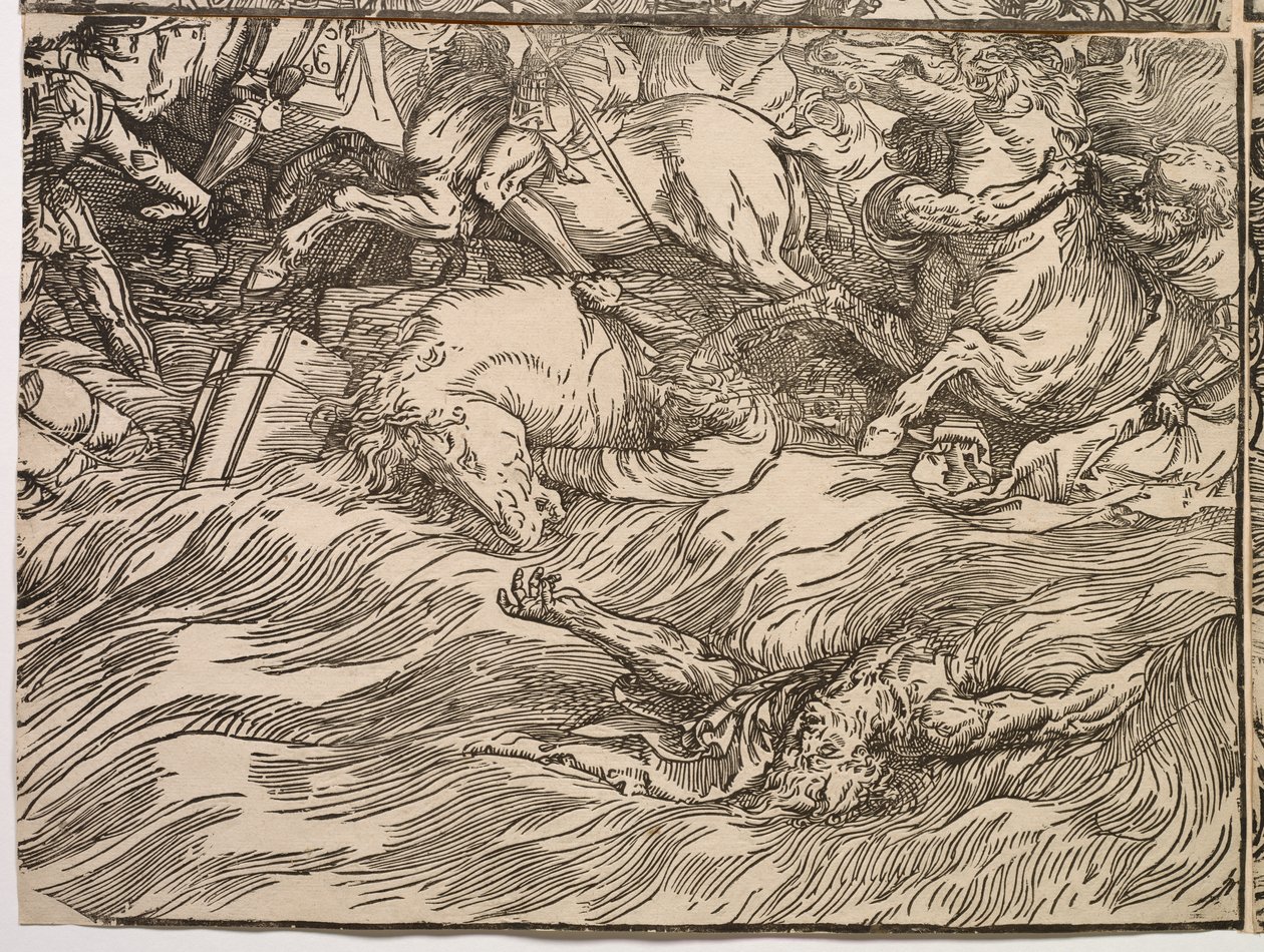 Nedsenkningen av Faraos hær i Rødehavet av Titian (c.1488 1576)