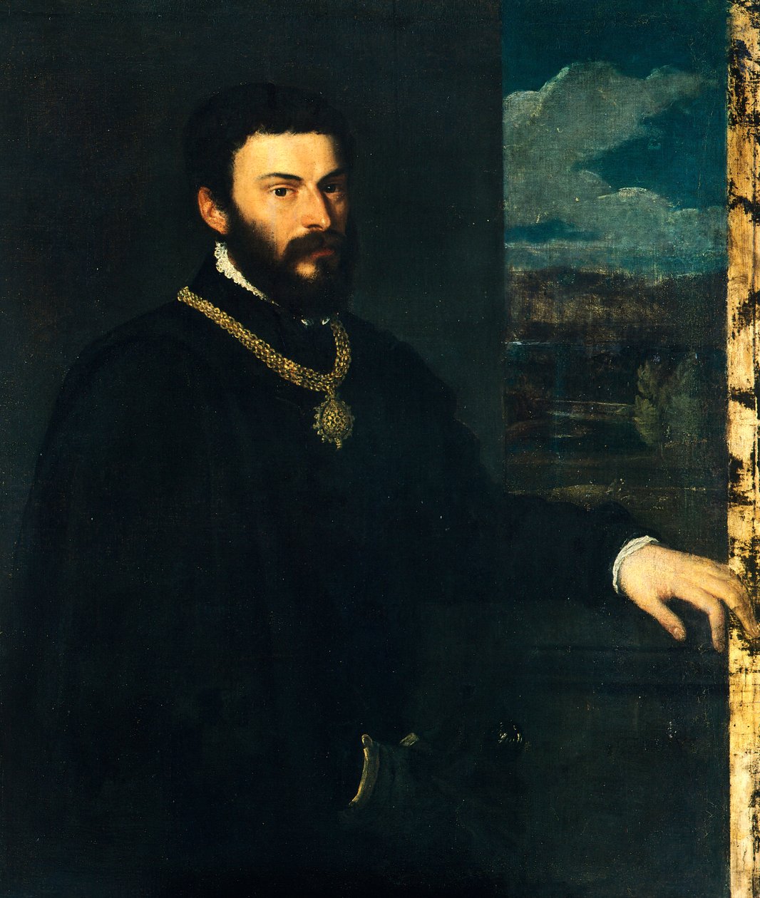 Grev Antonio Porcia og Brugnega av Titian (c.1488 1576)