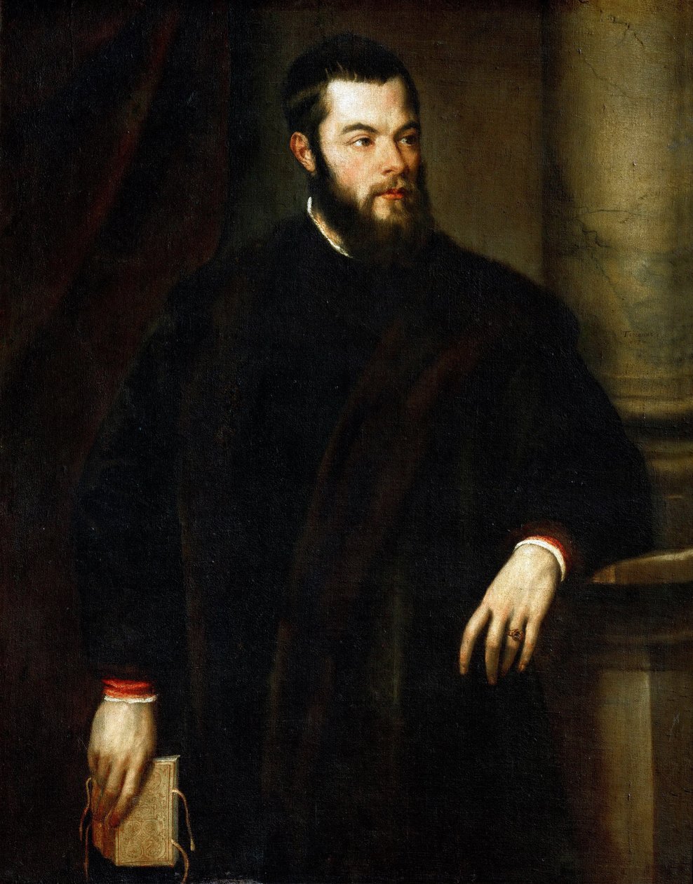 Portrett av Benedetto Varchi (1503-1565), av Titian (1488-1576). Olje på lerret, ca.1540. Mål: 117x91 cm. Kunsthistorisk museum, Vienne av Tiziano Vecelli