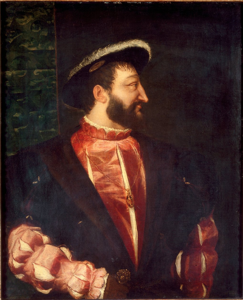 Portrett av kong Frans I av Frankrike (maleri av Tiziano Vecelli
