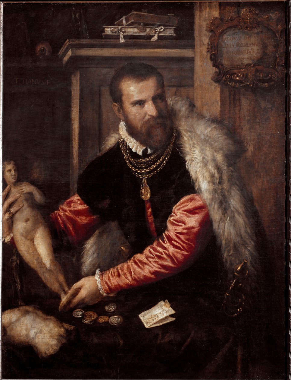 Portrett av antikvitetshandleren og samleren Jacopo Strada (maleri av Tiziano Vecelli