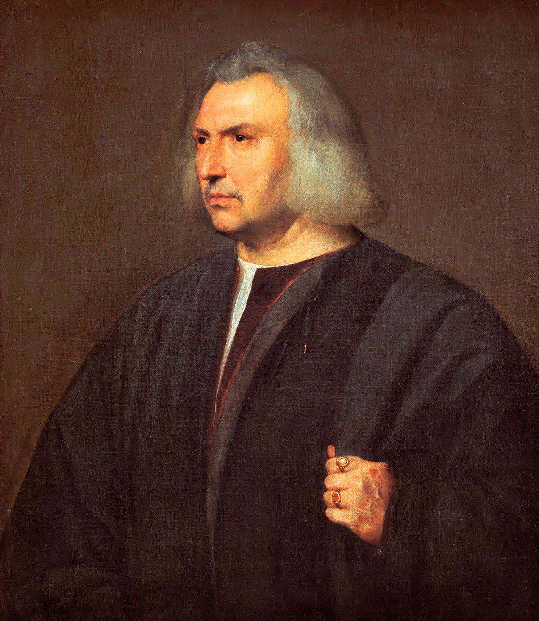 Portrett av Dr. Gian Giacomo Bartolotti fra Parma av Tiziano Vecelli