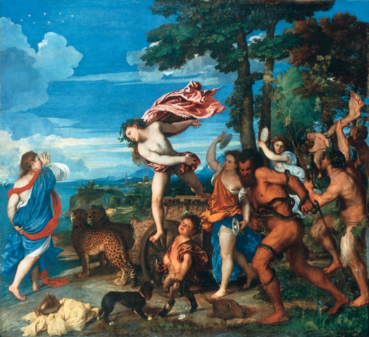 Bacchus og Ariadne, 1523-1525 av Tiziano Vecelli